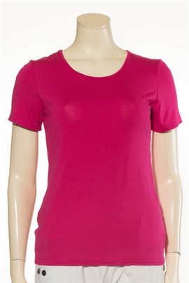  Veti Pink ensfarvet t-shirt  - KØB 3 VETI T-SHIRTS. BLAND FARVERNE. BETALT KUN 250 I ALT